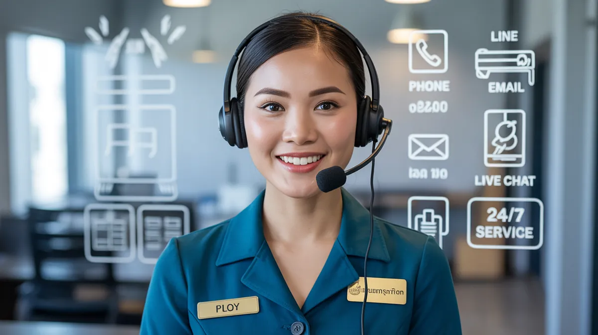 บริการลูกค้า 24 ชั่วโมง xufu789 Live Chat LINE โทรศัพท์ อีเมล ทีมงานมืออาชีพ