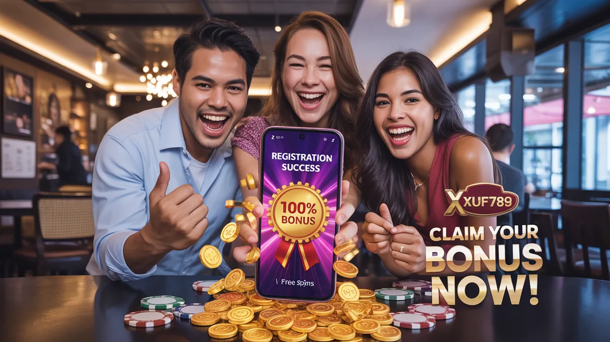 สมัครสมาชิก xufu789 รับโบนัสต้อนรับ 100% ฟรีสปิน เครดิตฟรี คาสิโนออนไลน์